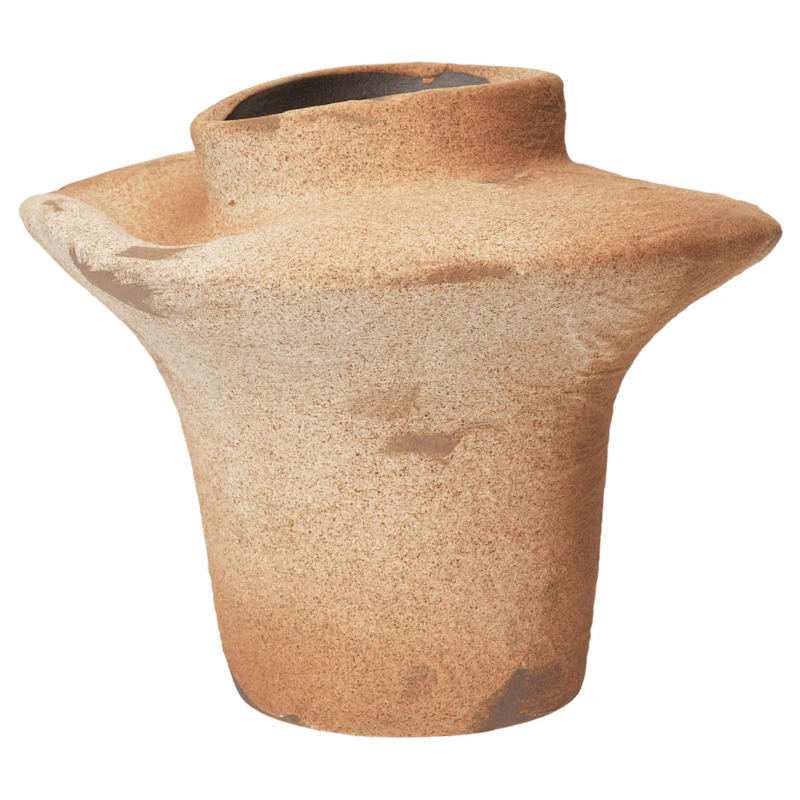 Evio Vase H22 cm, Burnt Umber