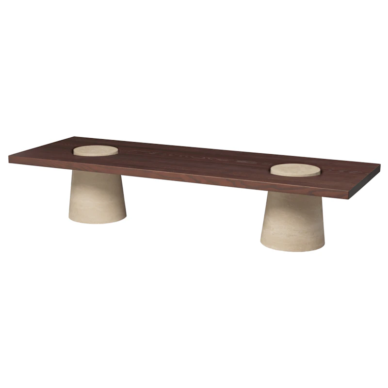 Grova Travertin Sofabord 55x155 cm