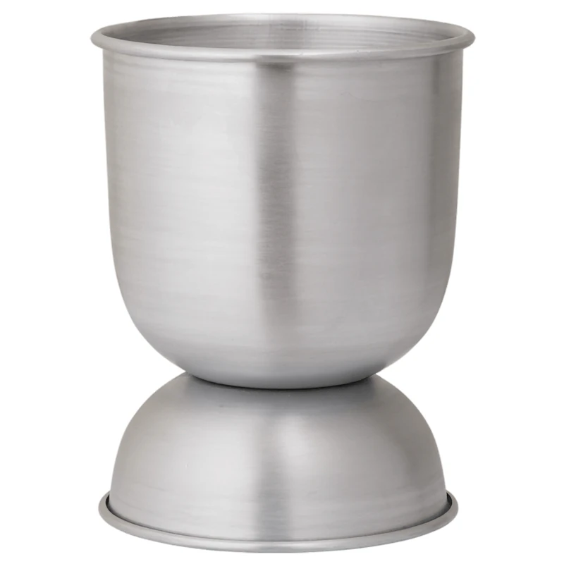Hourglass Krukke H30 cm, Aluminium