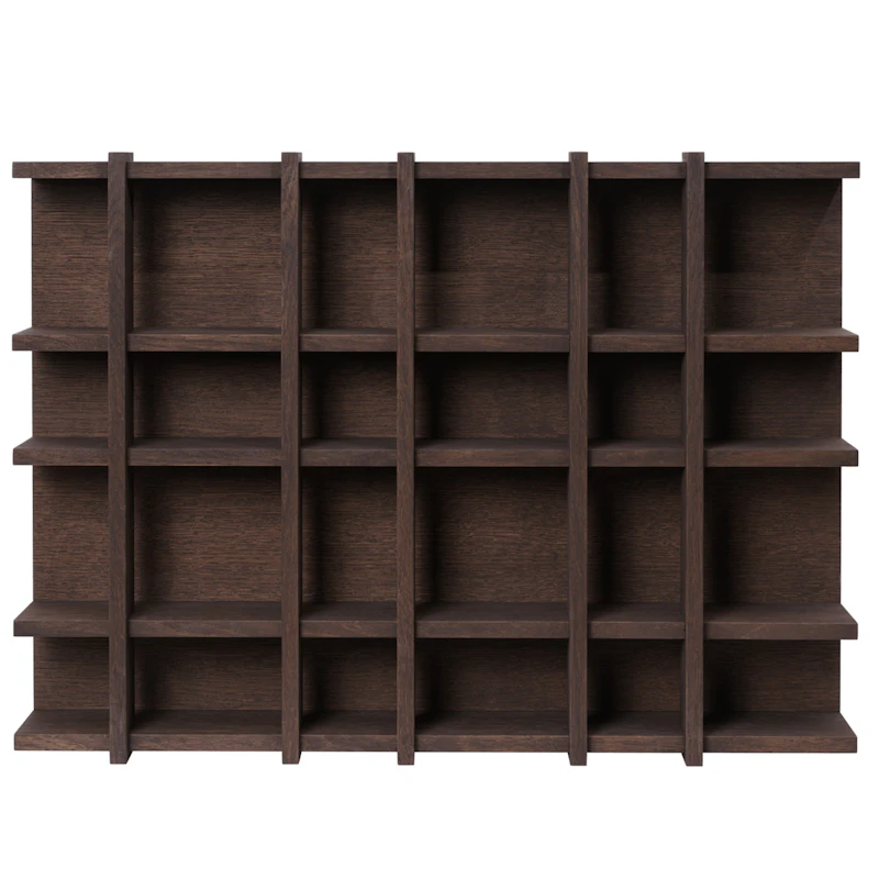 Tilem Væghylde 6x4, Dark Oak
