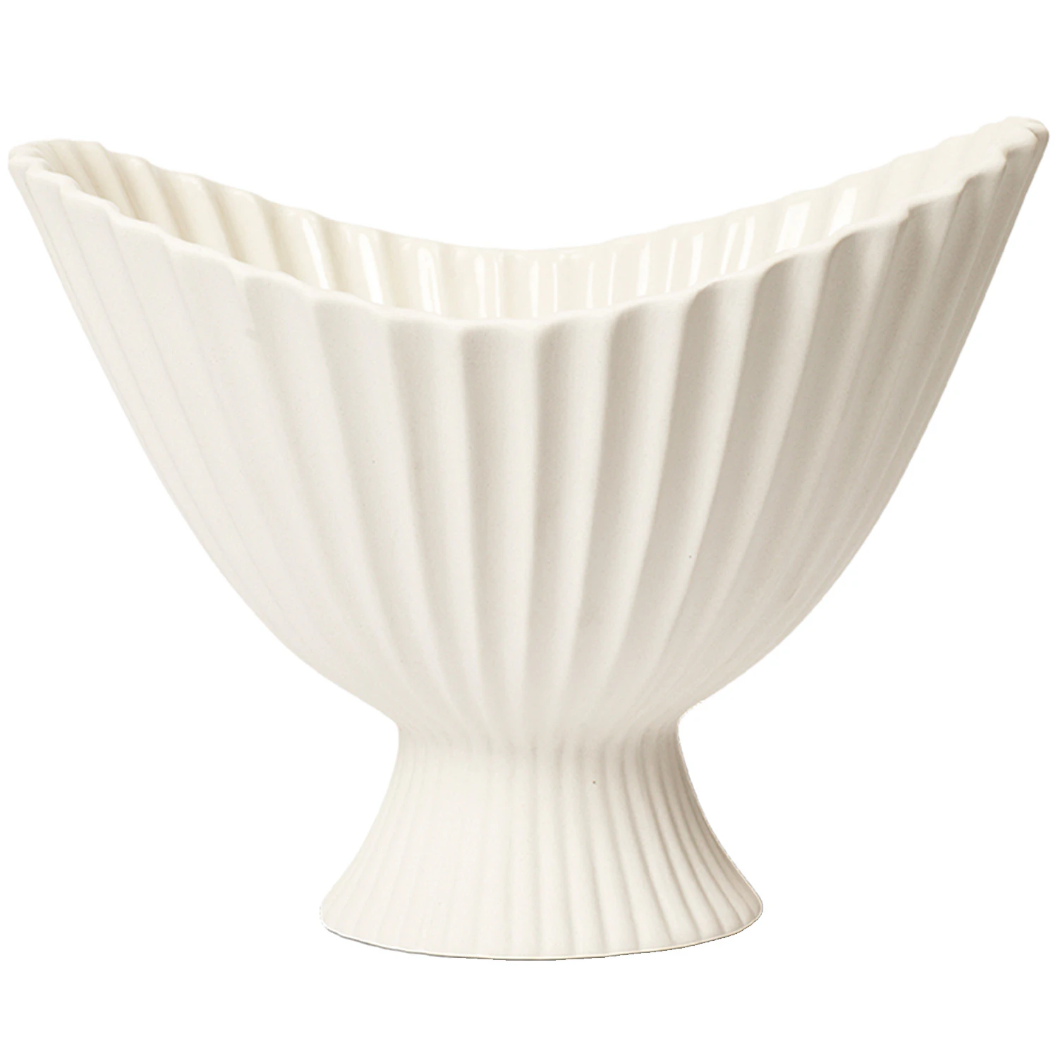 Ferm Living Fountain Centrepiece Sk&aring;l 28 Cm Offwhite - Sk&aring;le & Serveringsfade Stent&oslash;j Off-White - 1104269014