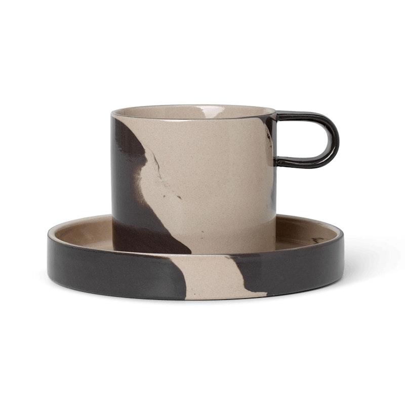 Inlay Kop Med Underkop, Sand / Brun
