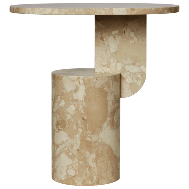Insert Sidebord, Marmor Sand