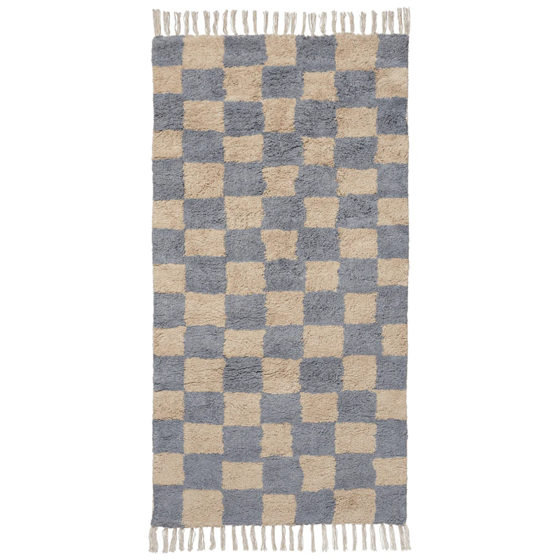 Mara Vaskbart Tæppe 80x150 cm, Mist Blue