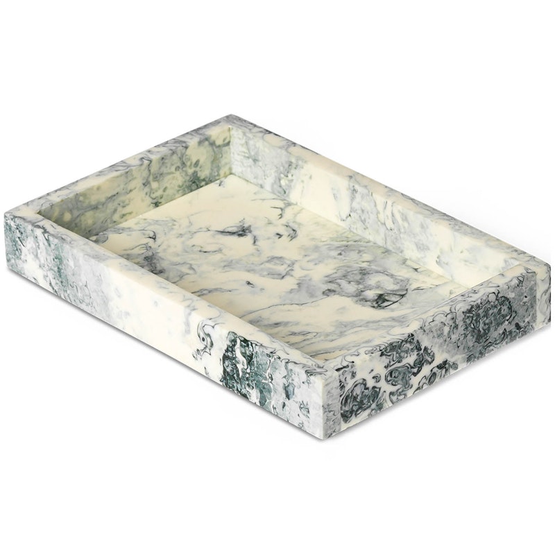 Mist Bakke 10x15 cm, Offwhite / Emerald