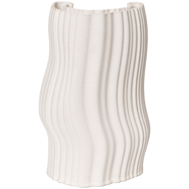 Moire Vase Offwhite, 30 cm