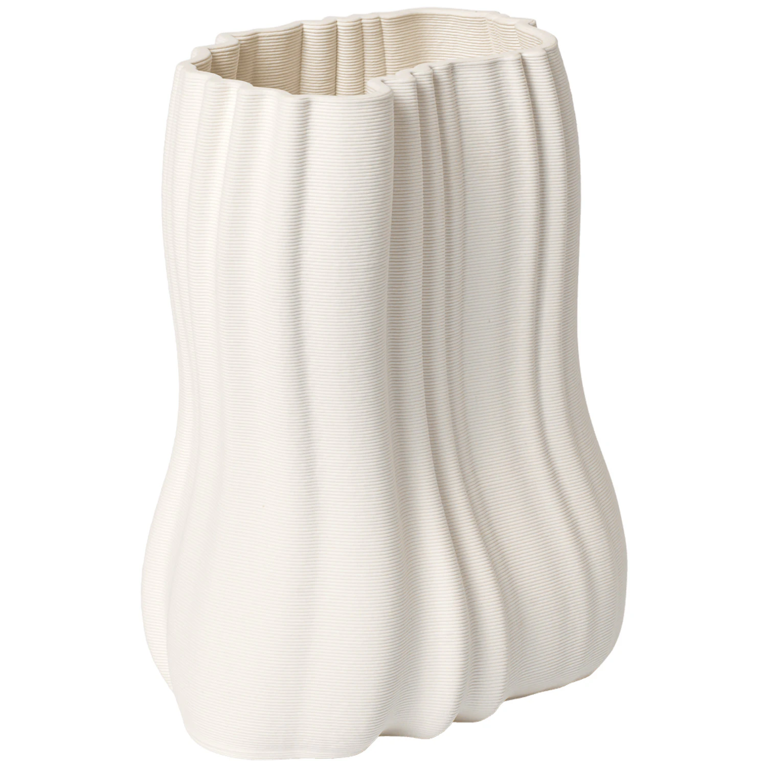 Ferm Living Moire Vase Offwhite 20 Cm - Vaser Stent&oslash;j Off-White - 1104270976