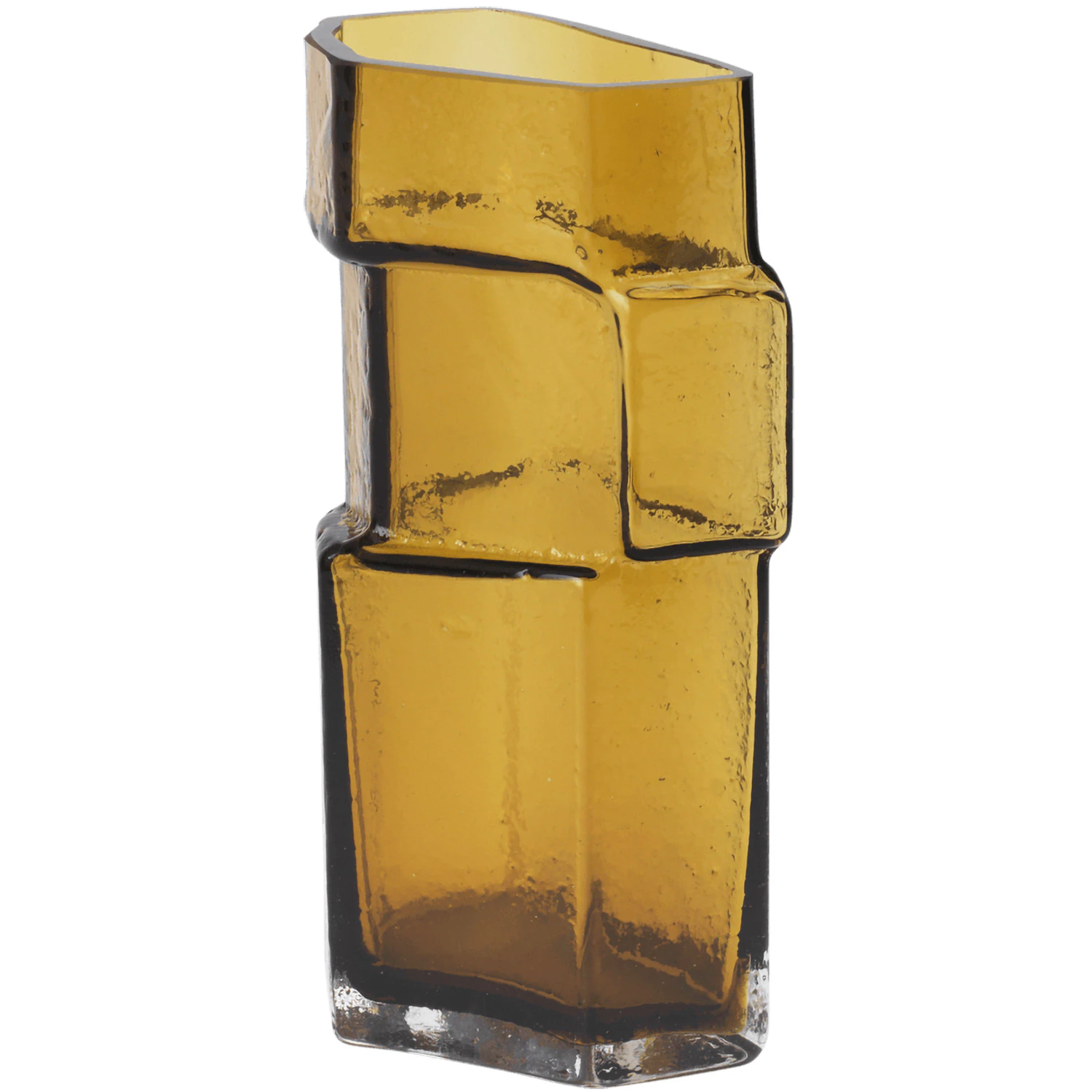 Ferm Living Muro Vase 23 Cm Amber - Vaser Mundbl&aelig;st Glas Rav - 1104270743