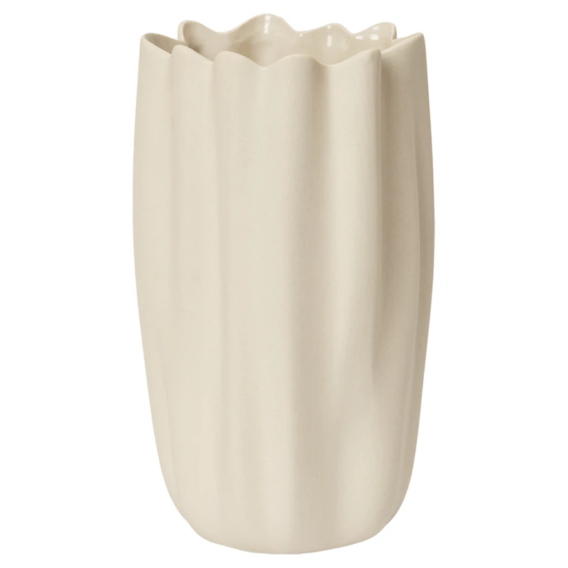 Nium Vase 23 cm, Offwhite