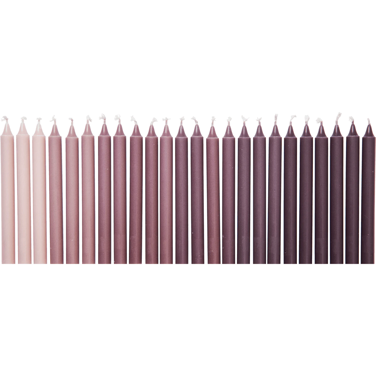 Ferm Living Ombre lys 24-pak - Lys Stearin Dark Grape - 1104271954