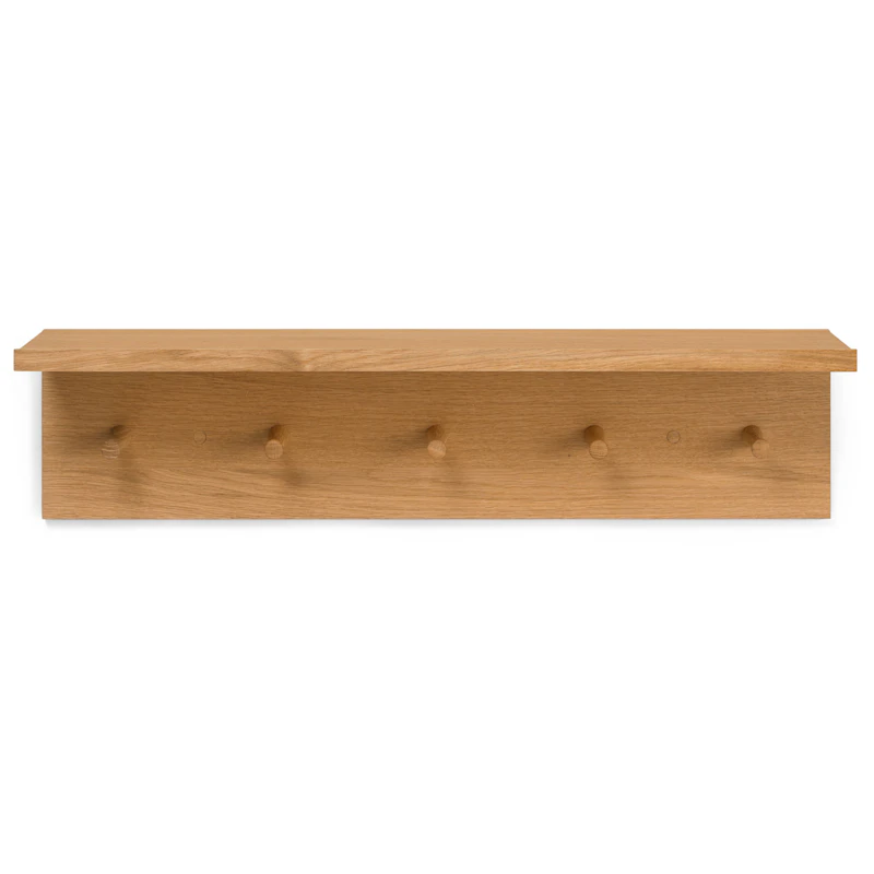Place Hylde med Knageliste 75 cm, Eg