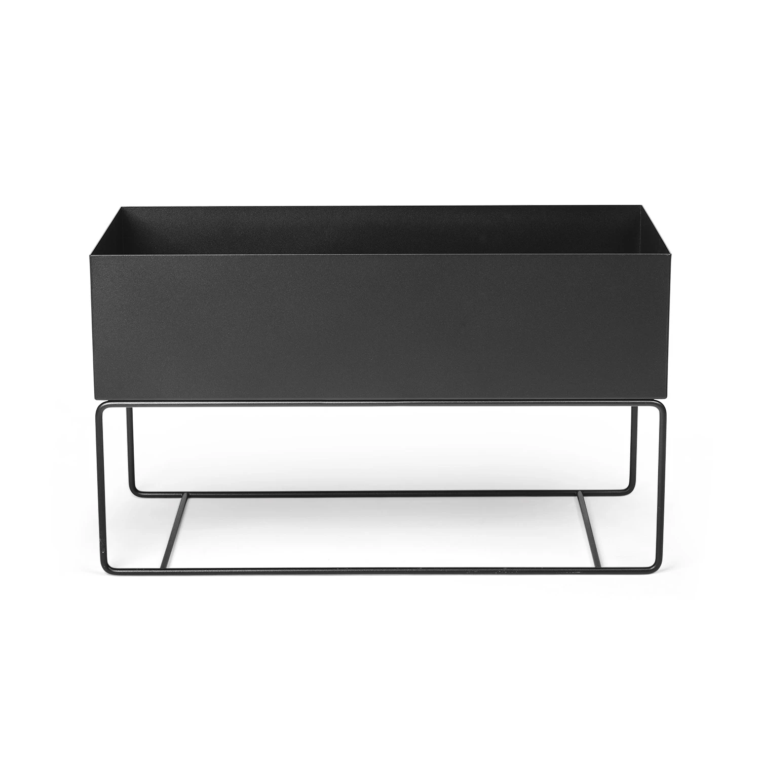 Ferm Living Plant Box Large Blomsterkasse - Krukker Pulverlakeret Metal Sort - 110110101