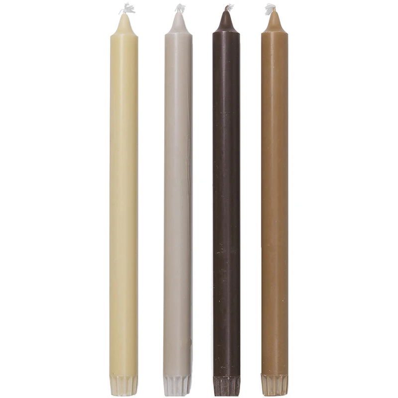 Pure Stearinlys 30 cm 4-pak, Calm Blend