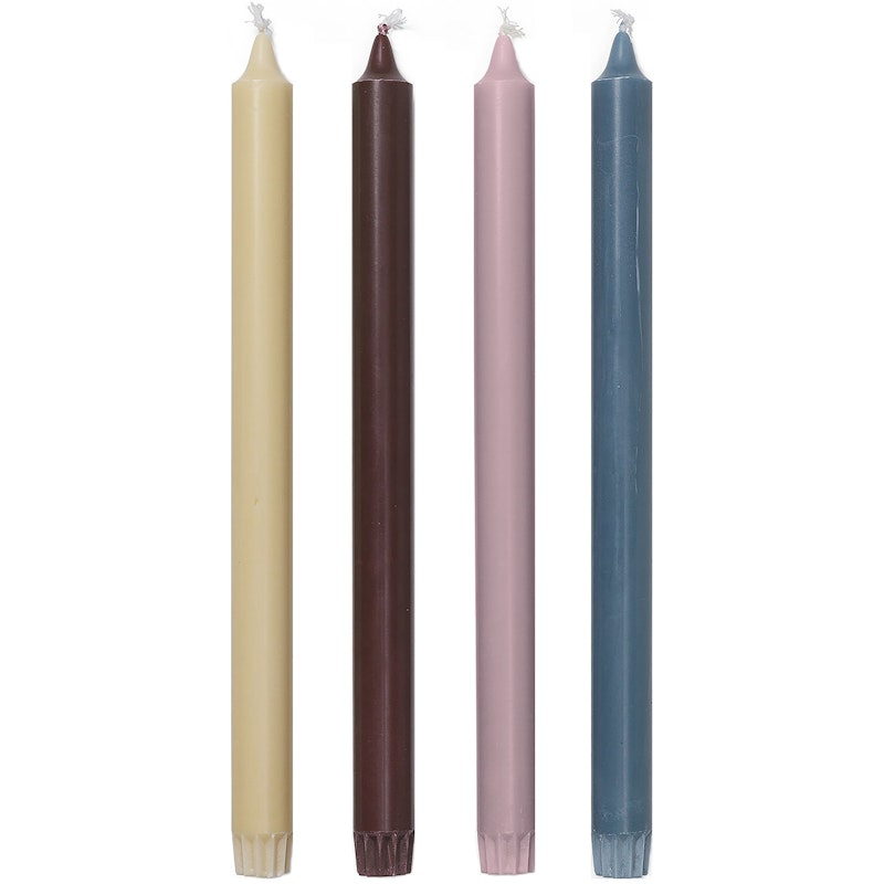 Pure Stearinlys 30 cm 4-pak, Whimsical Blend