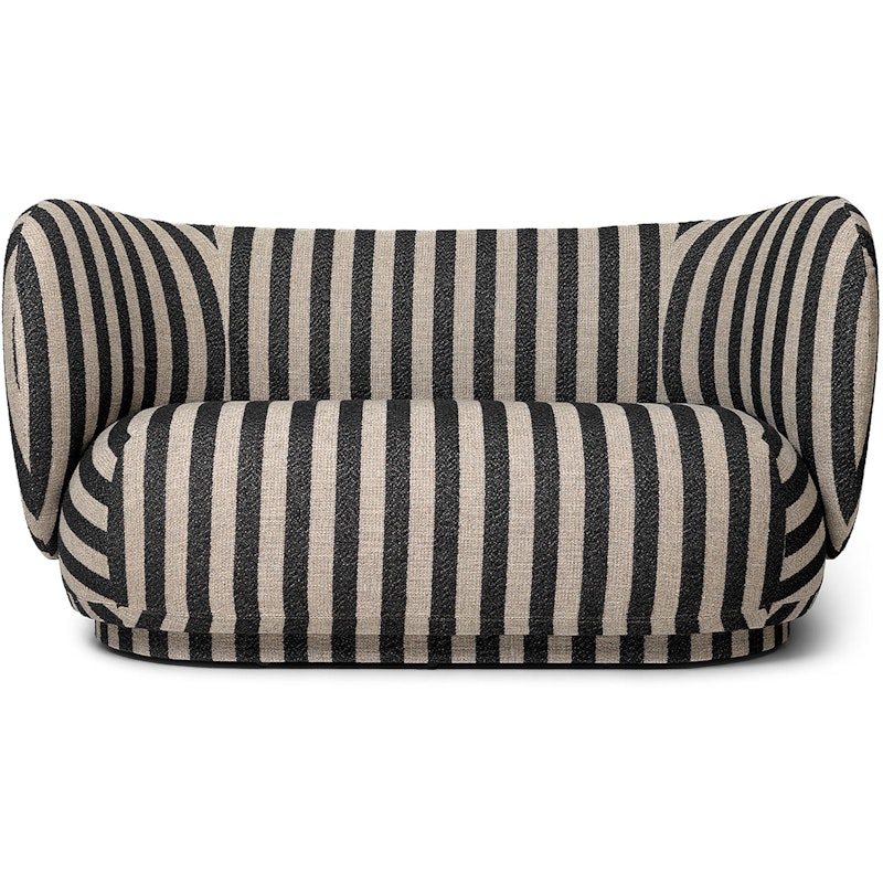 Rico 2-Personers Sofa Louisiana, Sand / Sort