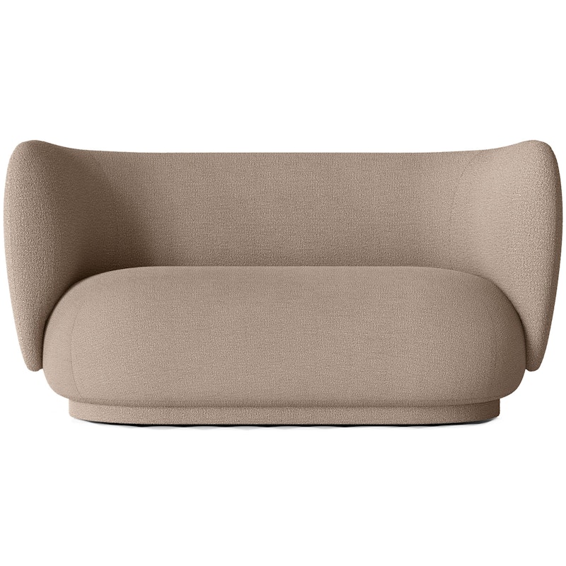 Rico Buclé 2-Personers Sofa, Sand