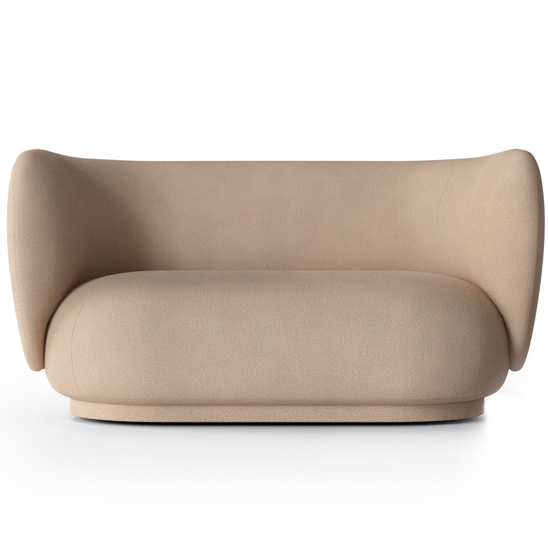 Rico Brushed 2-Personers Sofa, Sand