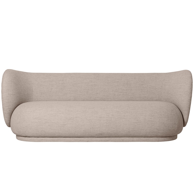 Rico Boucle 3-Personers Sofa, Sand