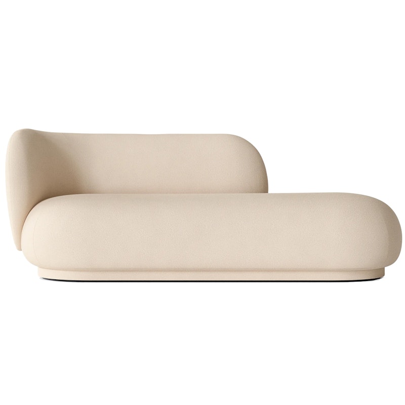 Rico Brushed Divan Venstre, Offwhite