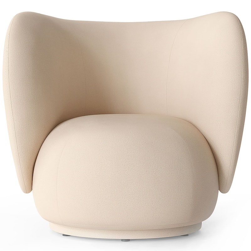 Rico Brushed Loungestol, Offwhite