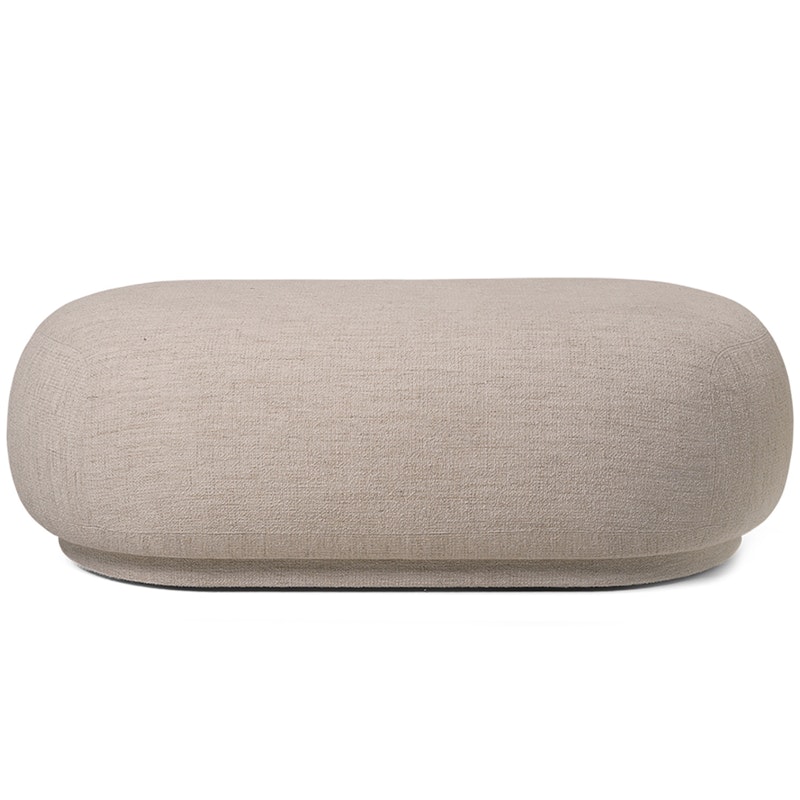 Rico Ottoman Boucle Puf, Sand