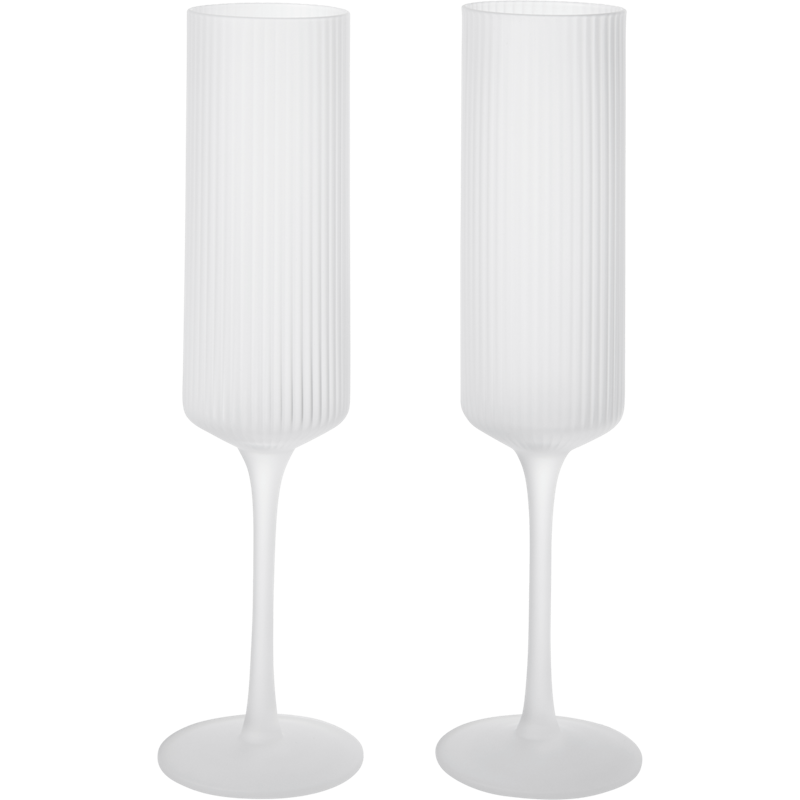 Ripple Champagneglas 2-pak, Frosted