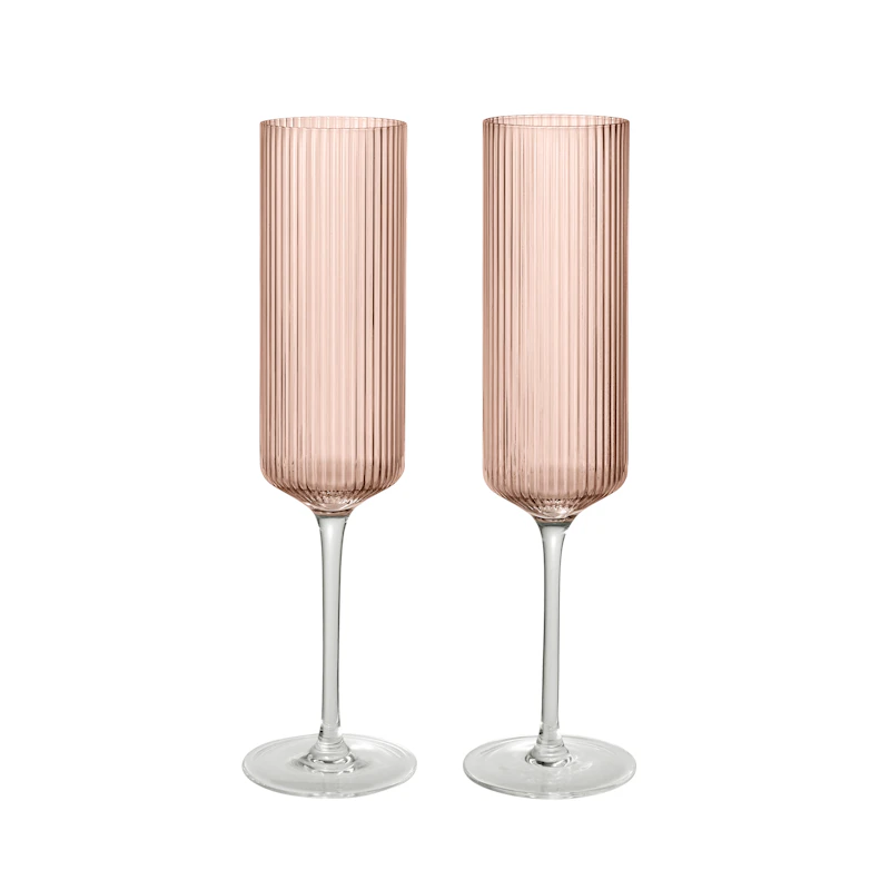 Ripple Champagneglas 2-pak, Blush