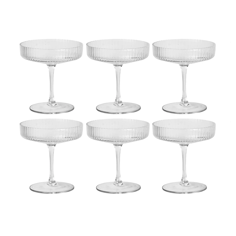 Ripple Champagneskål 6-pak