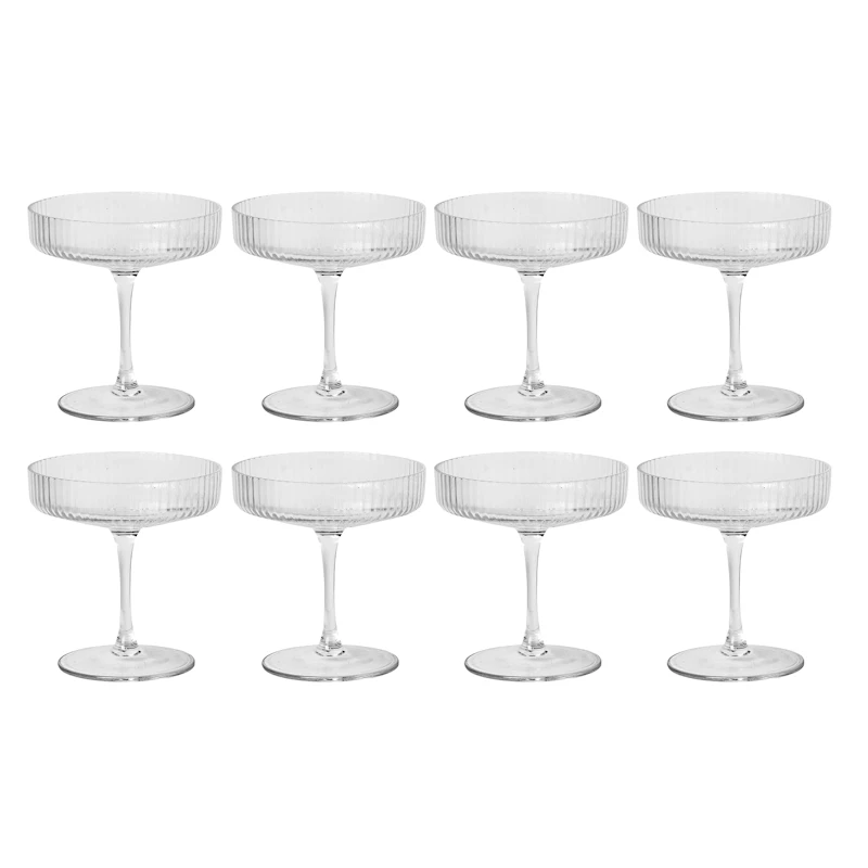 Ripple Champagneskål 8-pak