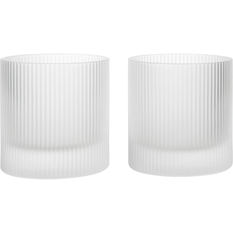 Ripple Drinksglas 2-pak, Frosted