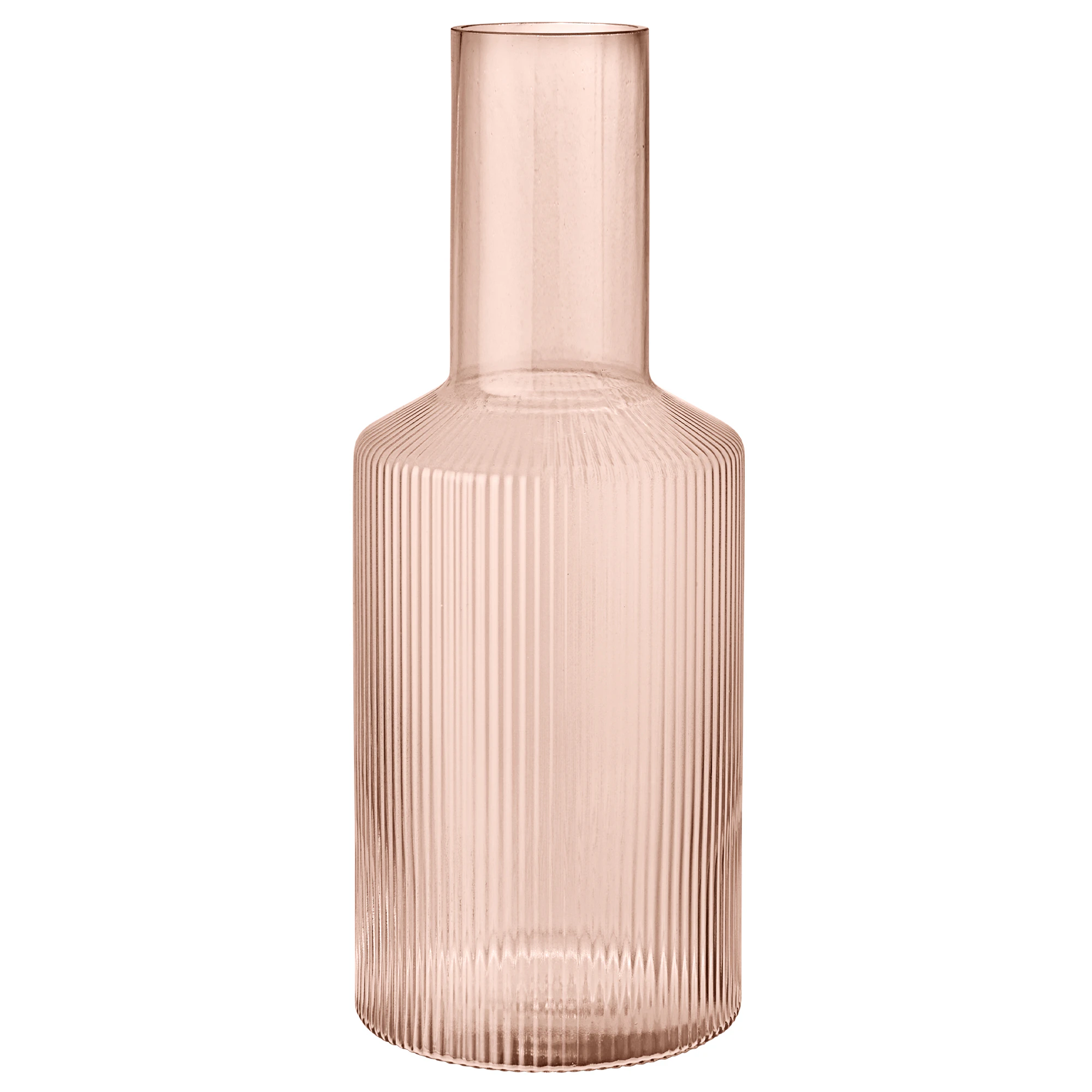 Ferm Living Ripple Karaffel 1 L - Vandkarafler & Vandkander Mundbl&aelig;st Glas Blush - 1104274219