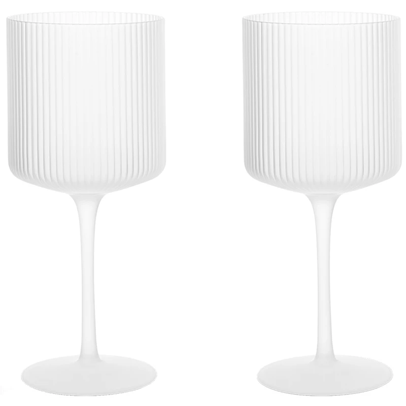 Ripple Rødvinsglas 2-pak, Frosted