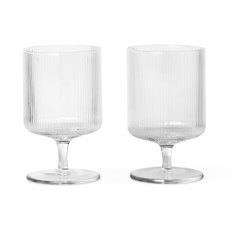 Ripple Wine Glass 2 pcs. Vinglas 2-pak Klart