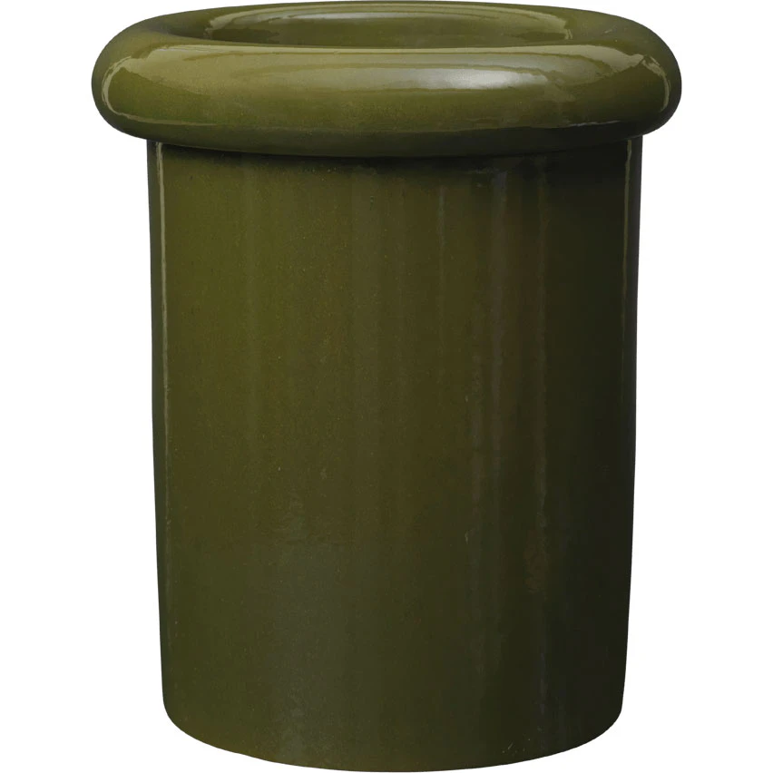 Ferm Living Rollo Krukke 36 Cm Moss Green - Krukker Terrakotta Mosgr&oslash;n - 1104270647