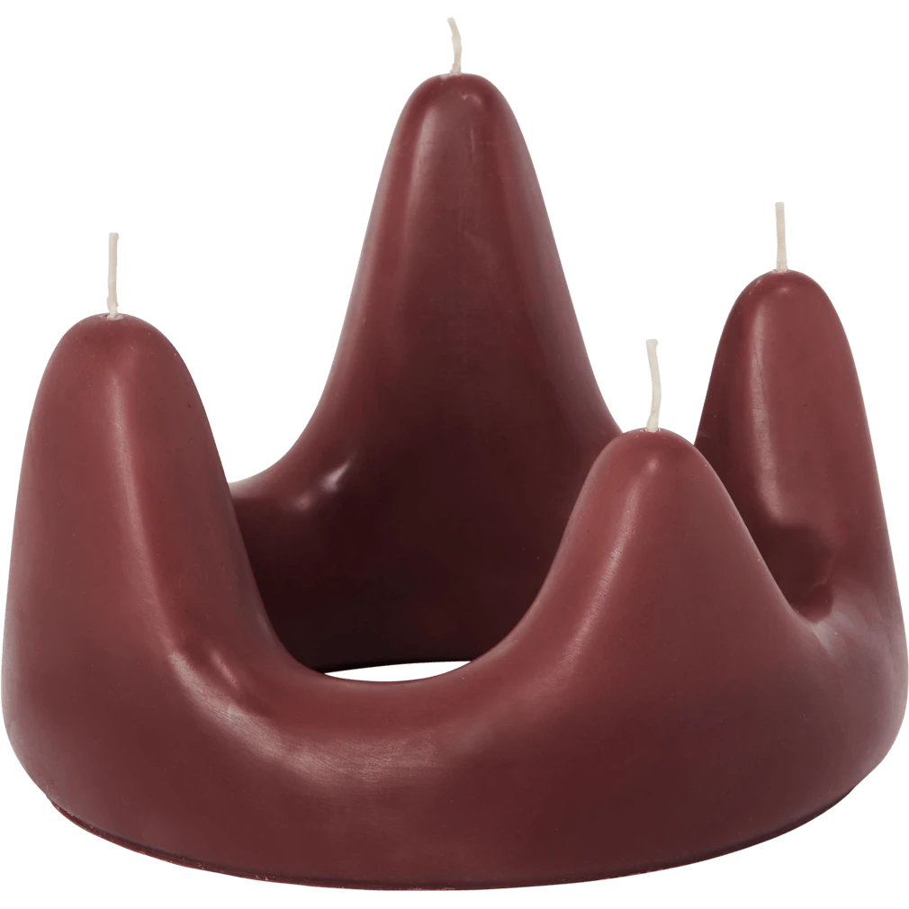 Ferm Living Stala Lysmanchet - Kalenderlys & Lysestager Paraffinvoks Dark Grape - 1104271838