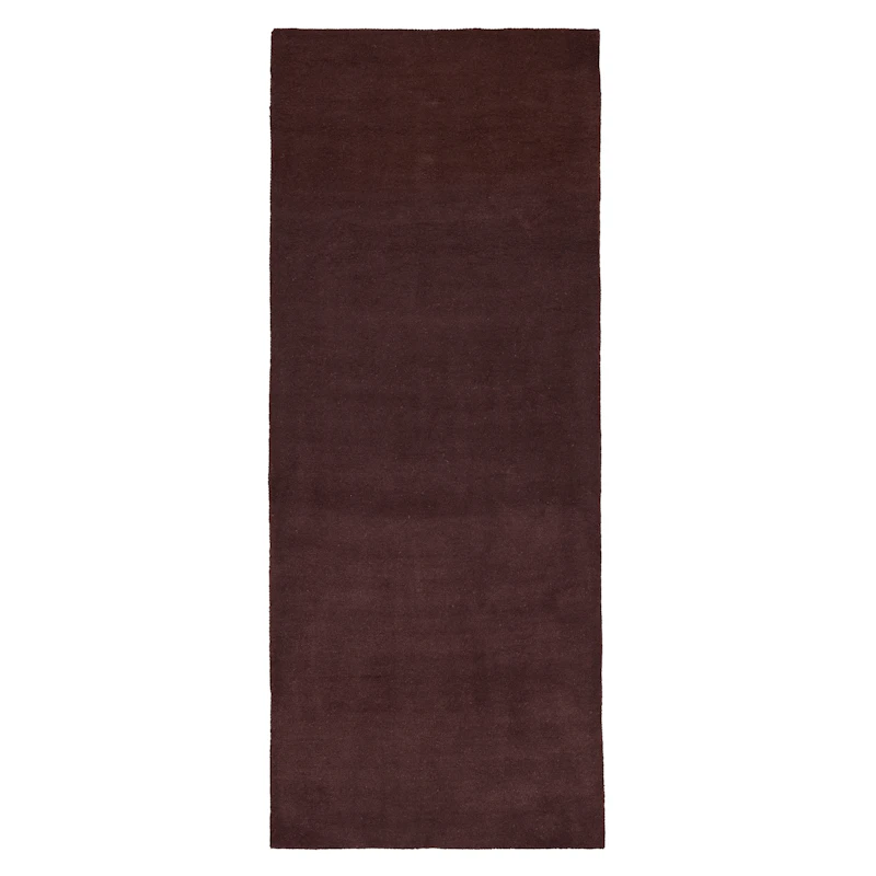 Stille Uldgulvtæppe 80x200 cm, Dark Pecan