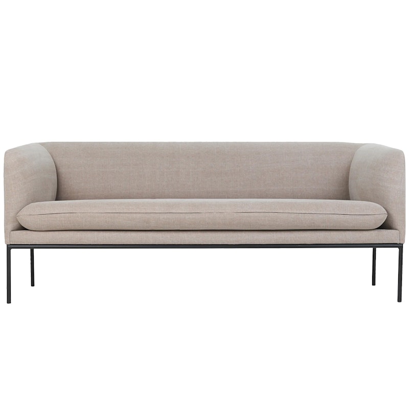 Turn Boucle 3-Personers Sofa, Naturlig