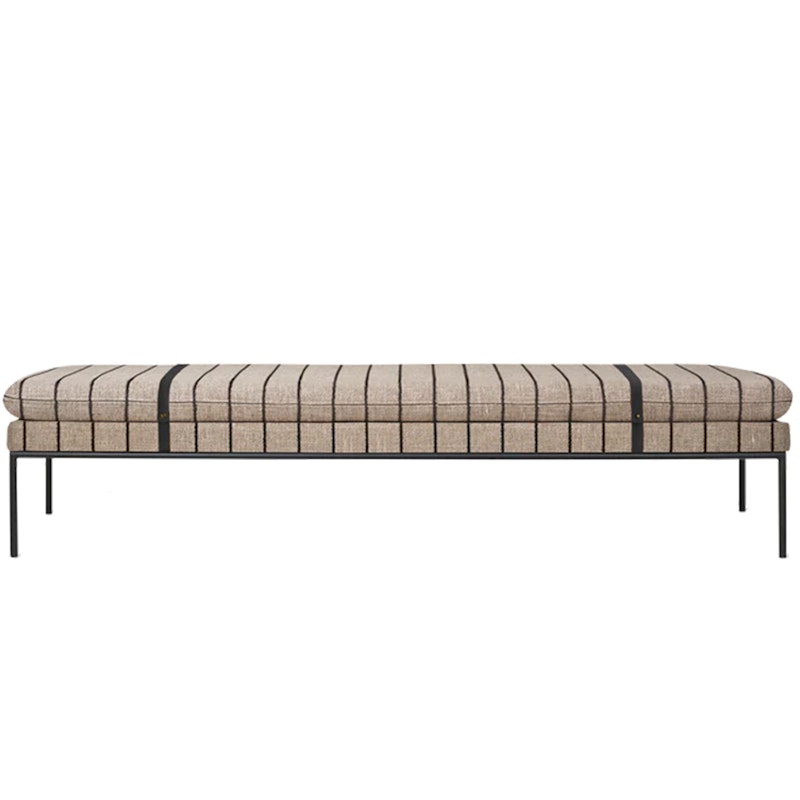 Turn Pasadena Divan, Sand/Sort 80x190 cm