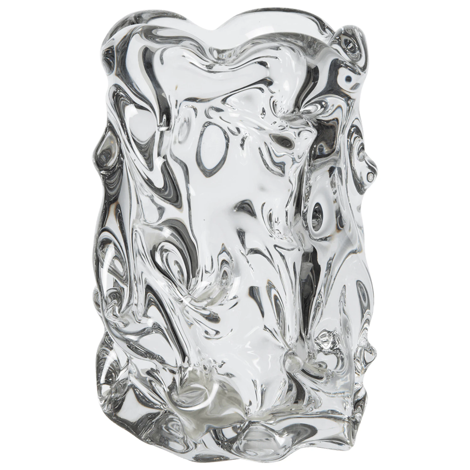 Ferm Living Virelle Vase 18 Cm - Vaser Mundbl&aelig;st Glas Klar - 1104272100