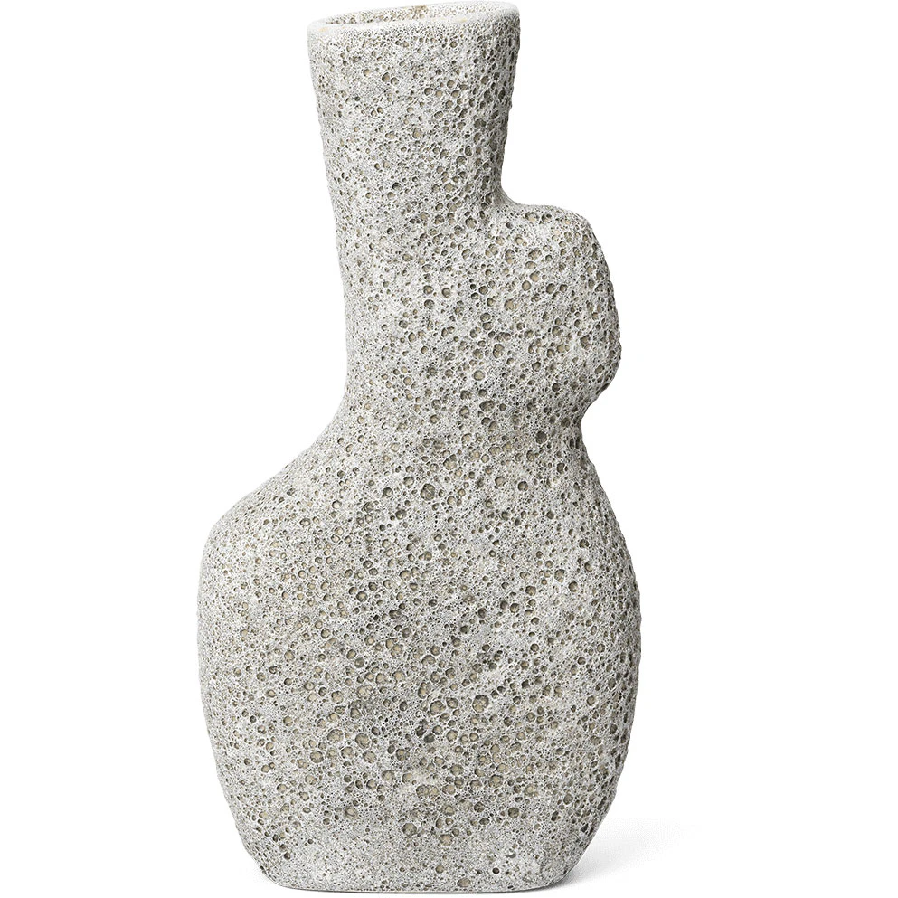 Ferm Living Yara Vase 35.5 Cm - Vaser Stent&oslash;j Grey Pumice - 1104268184