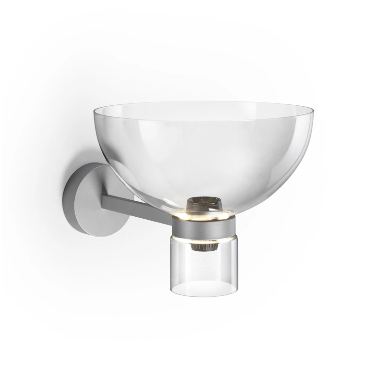 Nocturne Wall Lamp Bowl, Silver