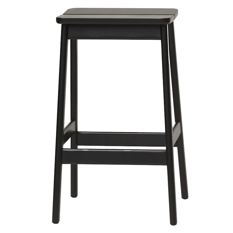 Angle Barstol 65 cm, Sortbejdset Bøg