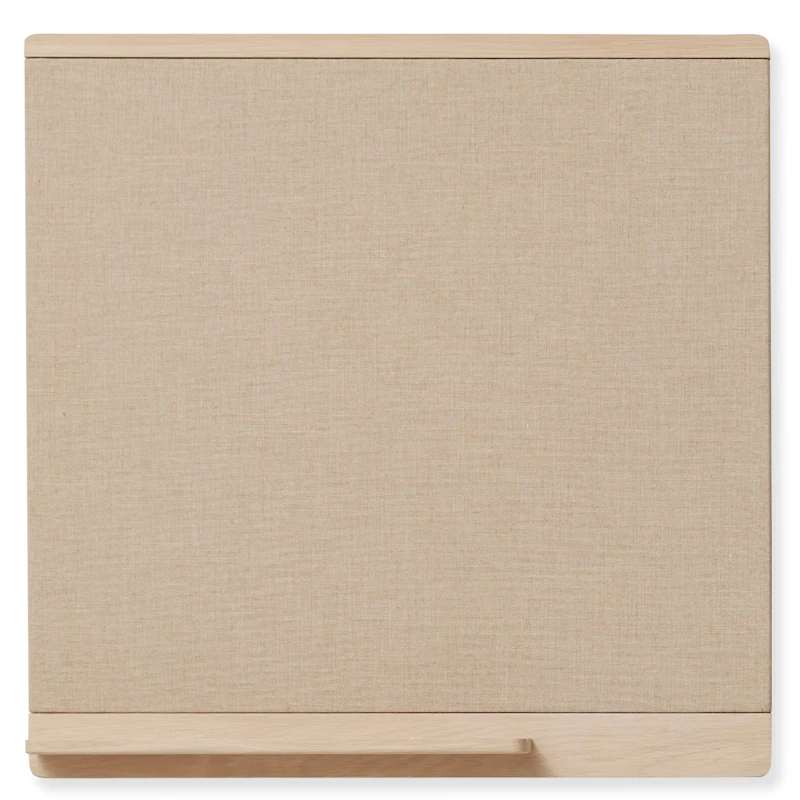 Rim Opslagstavle 75x75 cm, Hvidolieret Eg