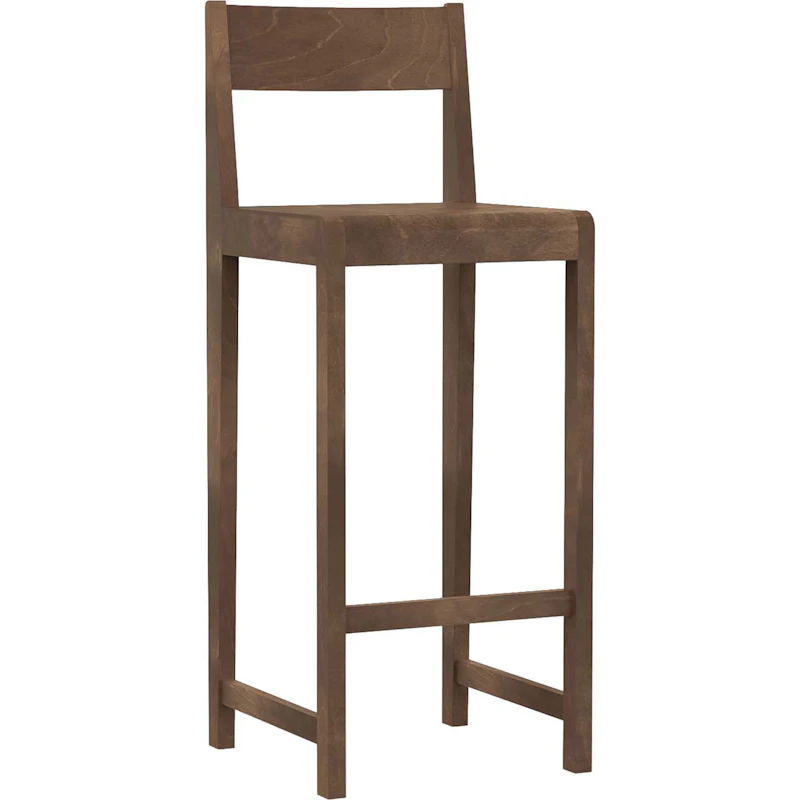 01 Barstol H76 cm, Mørkebrun
