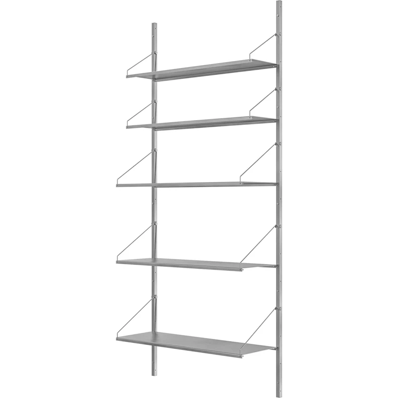 Library Hylde 185x80 cm, Rustfrit Stål