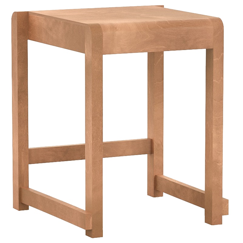 Low Stool 01 Taburet, Varmbrun