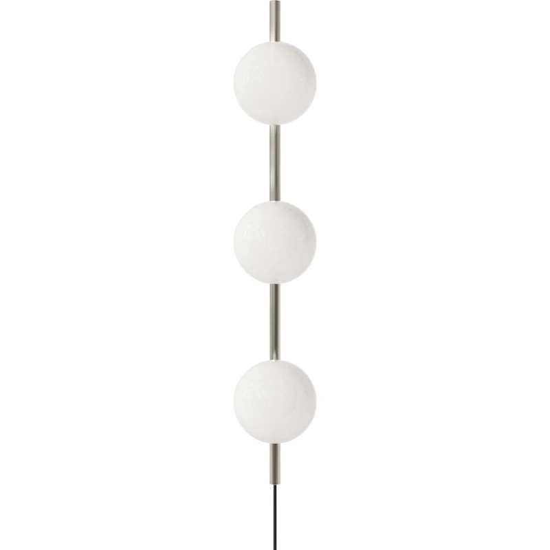 Ovoid Triple Væglampe, Rustfrit Stål