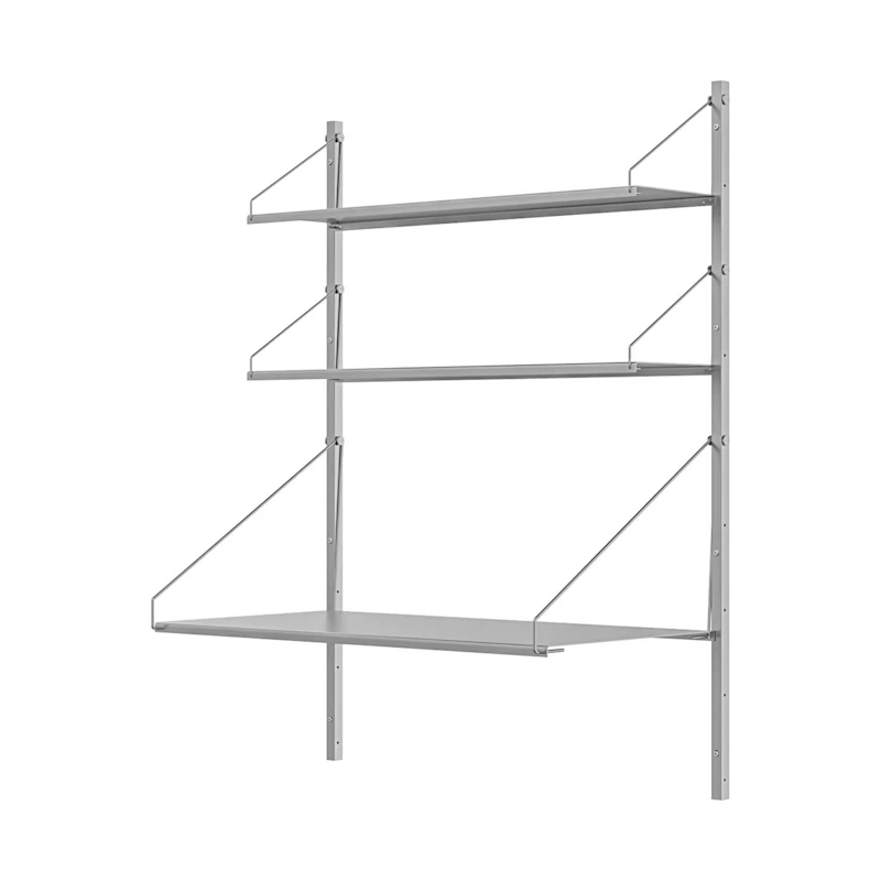 Library Skrivebordsreol 108,5x82,5 cm, Rustfrit Stål