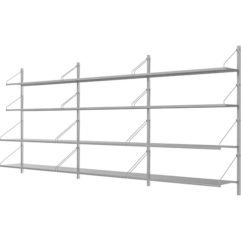 Library Hylde 108x246 cm, Rustfrit Stål