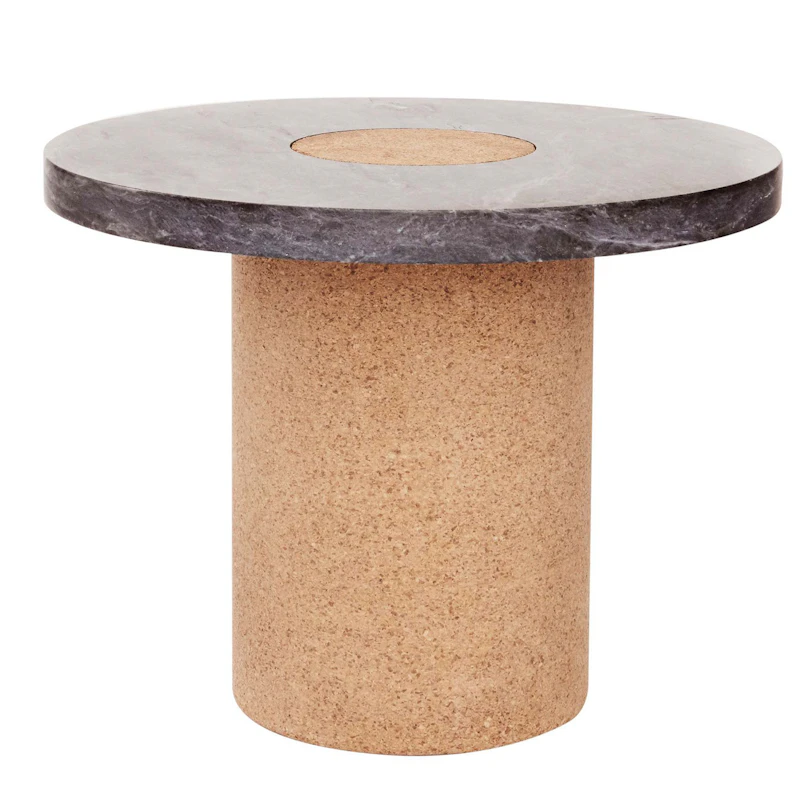 Sintra Bord Sort Marmor, Ø 60 cm